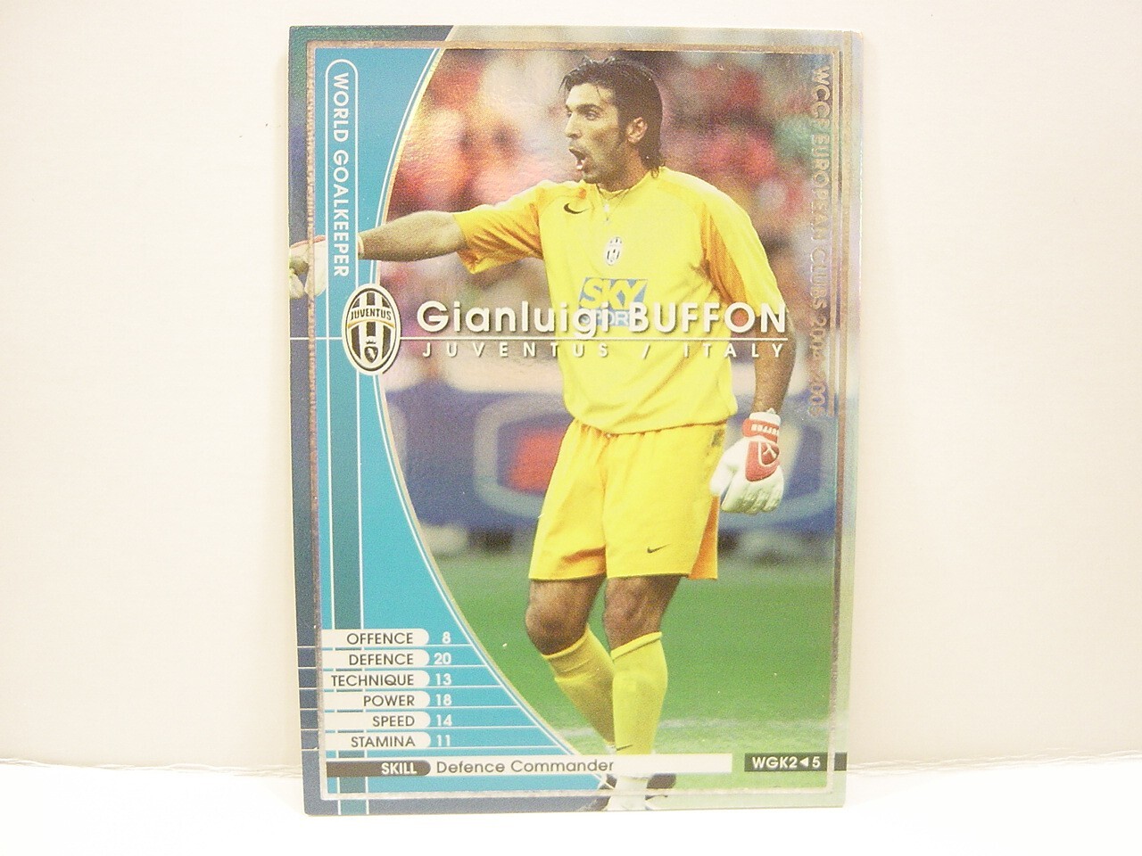 Panini WCCF 2004-05 WGK Gianluigi Buffon 1978 Italy　No.1 Juventus FC World‐Class