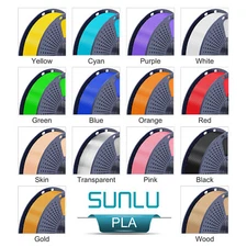 【ADD 10, PAY 6】SUNLU PETG PLA+ PLA ABS1.75mm 3D Printer Filament 1KG/0.25KG Lot