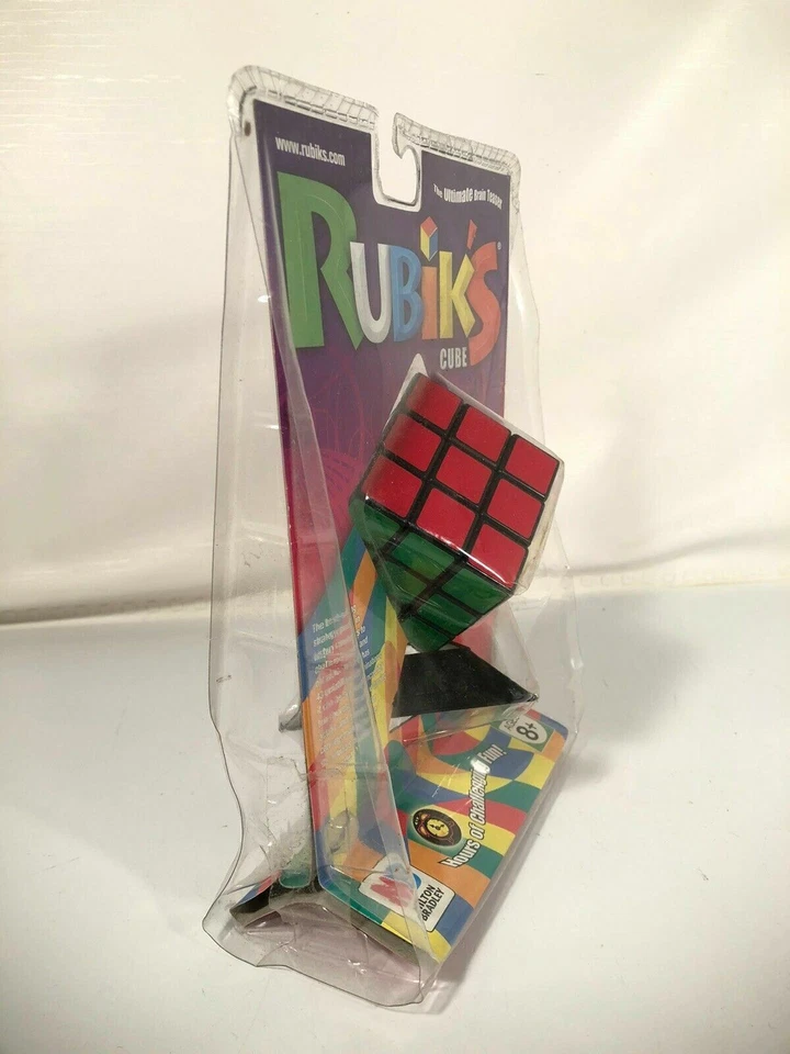 Cubo di Rubik 3x3x3 con Supporto Milton Bradley Rosso Verde Giallo Bianco Orange - Immagine 3 di 4