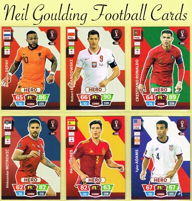 Panini FIFA WM Katar 2022   ADRENALYN XL   Fußballkarten #163 bis #288