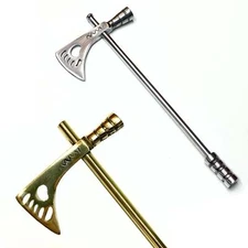 Mini Tomahawk Smoking Pipes - Aluminum - Solid Brass