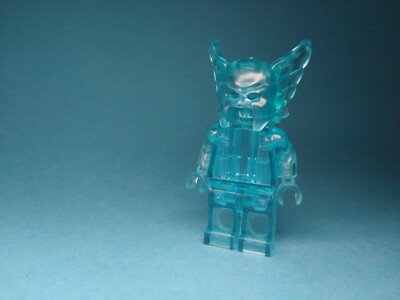 Authentic Lego Transparent Light Blue Hawkman Minifigure (Trans Medium  Blue)