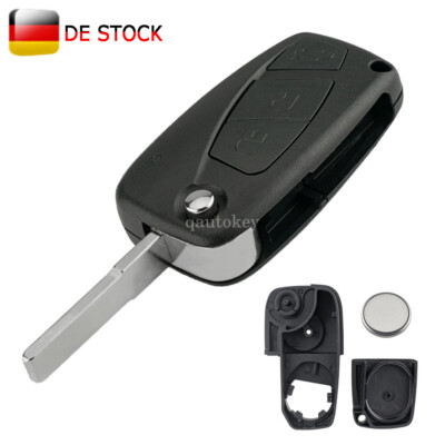 3 Tasten Klapp Schlüssel Gehäuse für Fiat Panda Punto Ducato Bravo Qubo Stilo