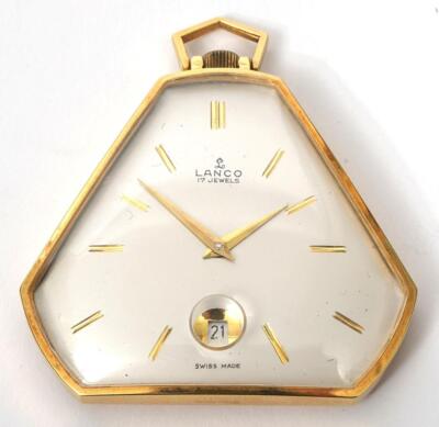 Lonville Langendorf LWC SWISS スイス　アンティーク Lanco Langendorf Swiss Mechanical 17 Jewel Masonic Triangular