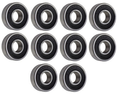 (10 Each) 6000-2RS, 6000LLU, 6000DDU Sealed Radial Ball Bearing 10X26X8 SpinCo
