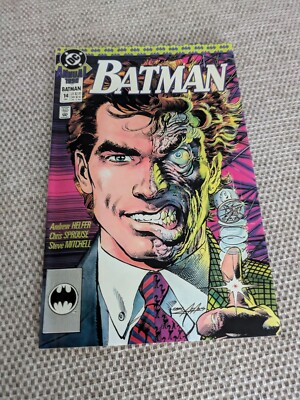 DC Comics BATMAN ANNUAL #14 NM- TWO-FACE ORIGIN STORY NEAL ADAMS COVER ART 1990