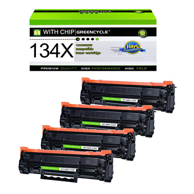 1-4PK 134X Toner Cartridge for HP W1340X Laser Jet M209dw M234dw M234sdn M234sdw
