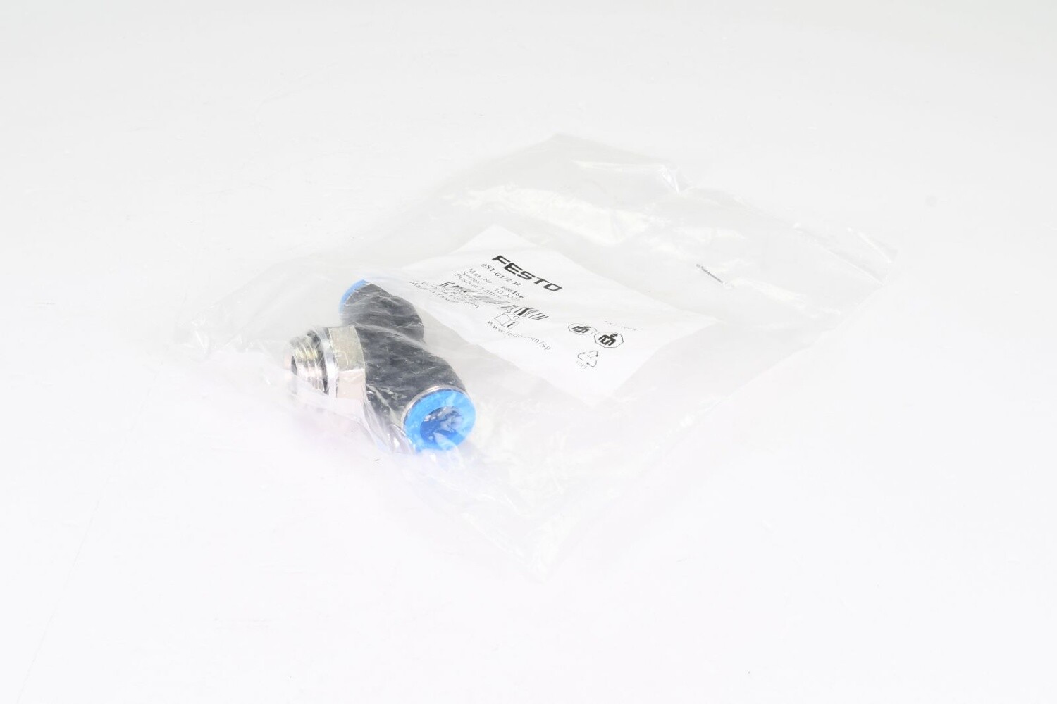 FESTO 186166, QST-G1/2-12, Push-in T-fitting