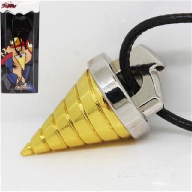 Japanese Tengen Toppa Gurren Lagann Simon Core Drill Metal Pendant