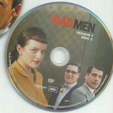 Mad Men (DVD) First Season 1 Disc 3 Replacement Disc US Issue Disc Only