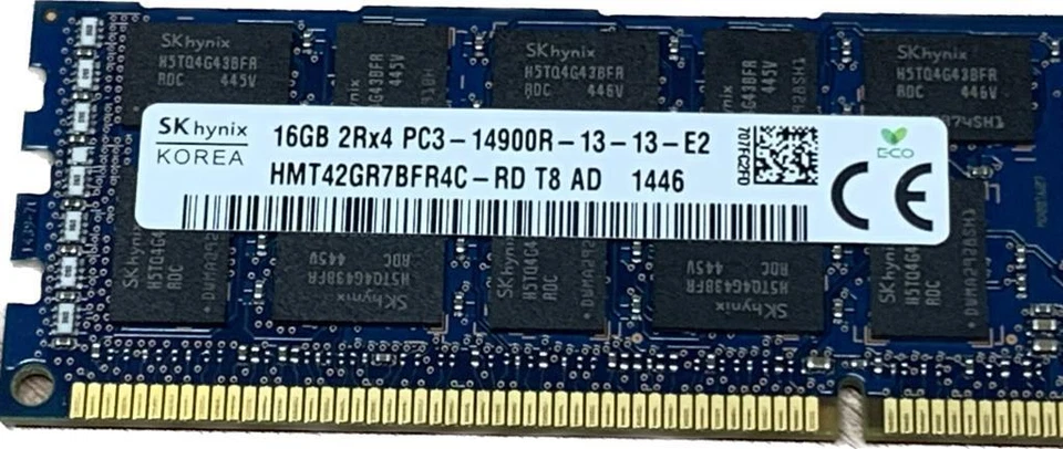 Genuine IBM/Lenovo 16Gb 2Rx4 PC3-14900R ECC DIMM Memory - 46W0670 47J0225 - Image 3 of 4