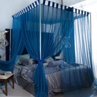 Mosquito Net Set Netting For Bed Dust Proof Valance Canopy With Tubes Queen King