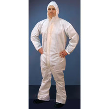 Microporous Disposable Coverall with Hood, XL