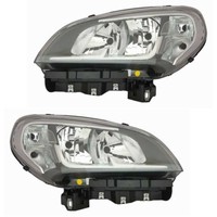 Halogen Scheinwerfer Set Links & Rechts H7 FüR Fiat Doblo Kasten/Kombi