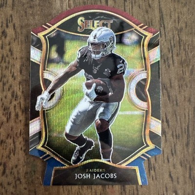 2020 Panini Select - Concourse Josh Jacobs #33 Tri-Color Prizm Die-Cut