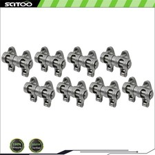 Fits Chevy Sbc 350 1.6 Ratio Stainless Steel Shaft Mount Roller Rocker Arm Set