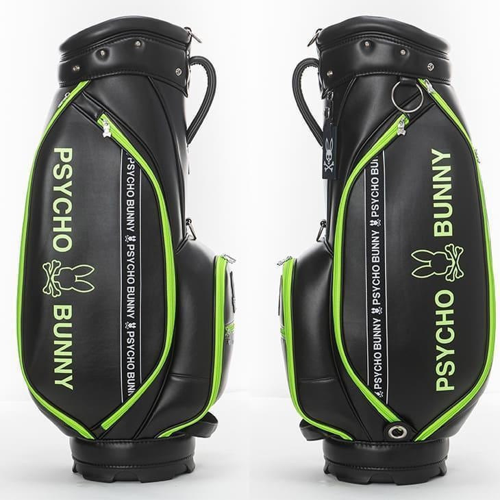 New Psycho Bunny Golf Caddy Bag PBMG5SC3 | White | 9-inch New Psycho Bunny Golf Caddy Bag PBMG5SC3 | White | 9-inch