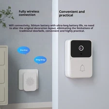 Wireless Video Doorbell with Camera, App Control, Two‑Way Intercom & Ding‑Dong