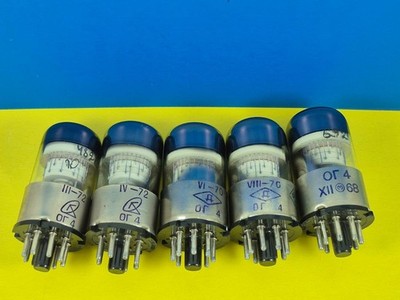 10PCS OG-4 OG4 Decatron Dekatron Counting Soviet Tube Indicator NEW