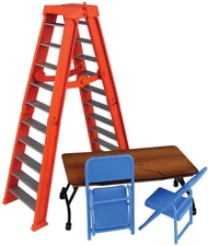 Ultimate Ladder & Table Playset (Orange) -   Wrestling Figure Accessories