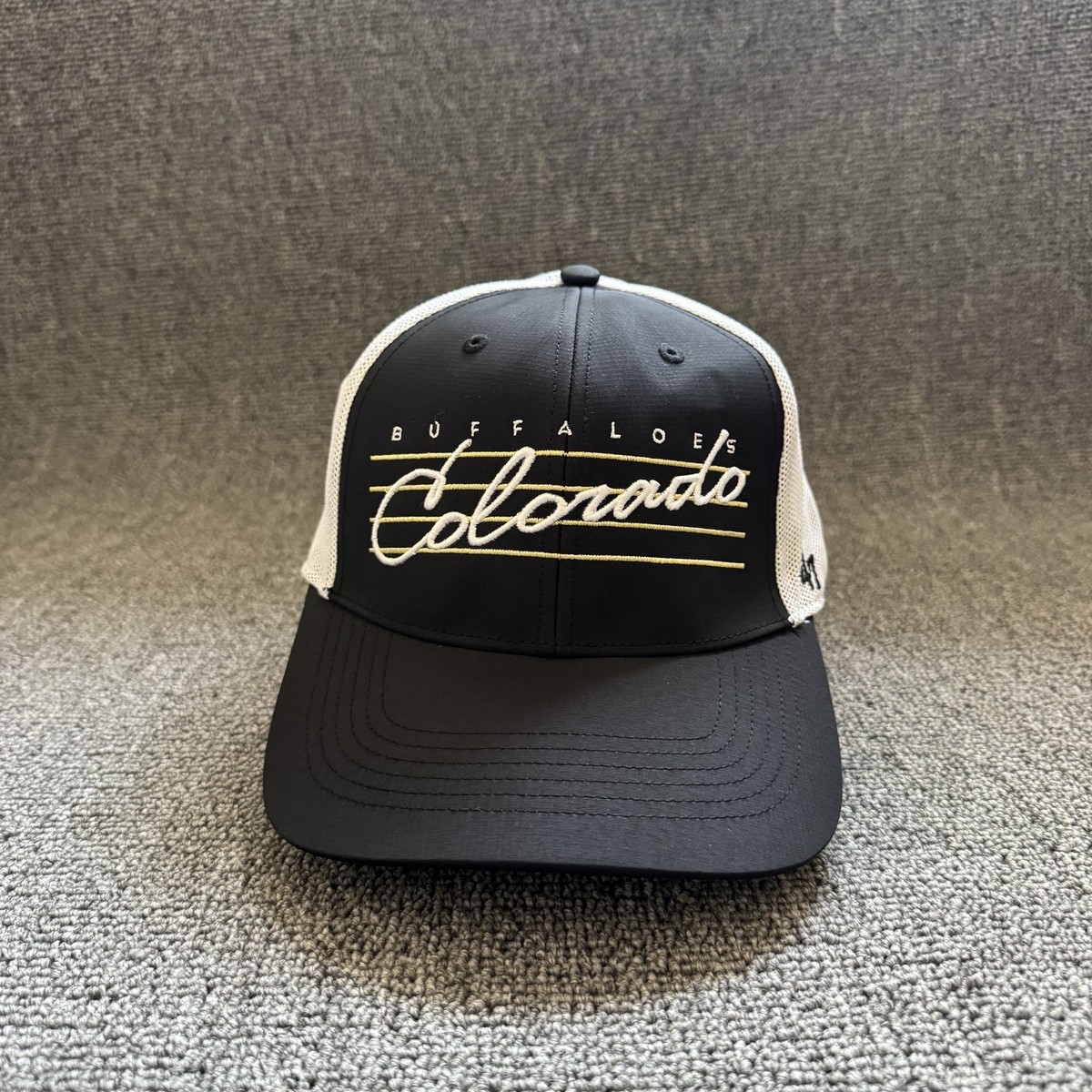 '47 Brand Colorado Buffaloes Trucker Snapback Black White One Size Hat