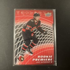 2022-23 UD Trilogy Rookie Premiere Retro Tribute /99 Team USA Jake Sanderson RC