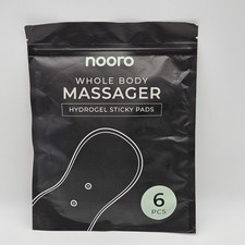 Nooro Whole Body Massager Hydrogel Sticky Pads 6 Per Pack New Sealed