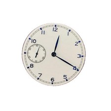 White 37mm Watch Dial Plate With Hands For ETA 6497 ST3600 Movement Parts