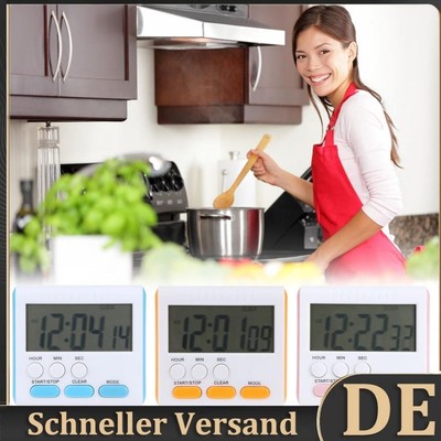 Multi-function Electric LCD Digital Kitchen Timers Alarm Count Up Down Clock