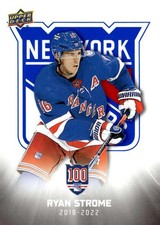 Ryan Strome 2025-26 UD New York Rangers Centennial White #90 Hobby NHL ID:164938