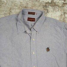 Vintage 80s Chaps Ralph Lauren Button Up Shirt Mens XL Extra Large Blue