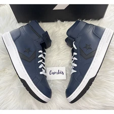 Converse Men's Pro Blaze V2 Mid Size 10 Blue Leather Athletic Shoes Sneakers NEW