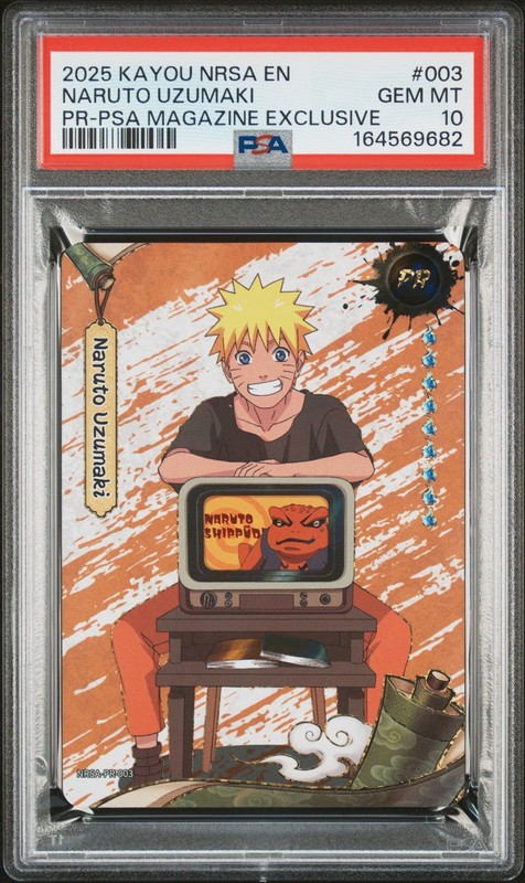 2025 PSA MAGAZINE EXCLUSIVE #003 NARUTO UZUMAKI PSA 10