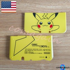 For Nintendo New 3DS LL/XL Pikachu Theme Front  Back Cover Housing Shell Plate