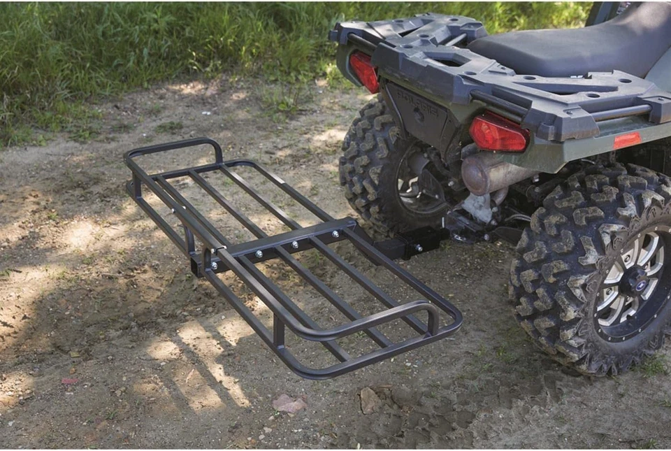 Montaje en rack portador de carga enganche para ATV, capacidad de 300 lb, acero de alta resistencia Foto 3 de 4