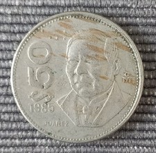 Münze, Mexiko, 50 Pesos, 1985, Juarez