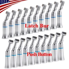 NSK Style Dental Slow Low Speed Handpieces Latch/Push Button Contra Angle E-type