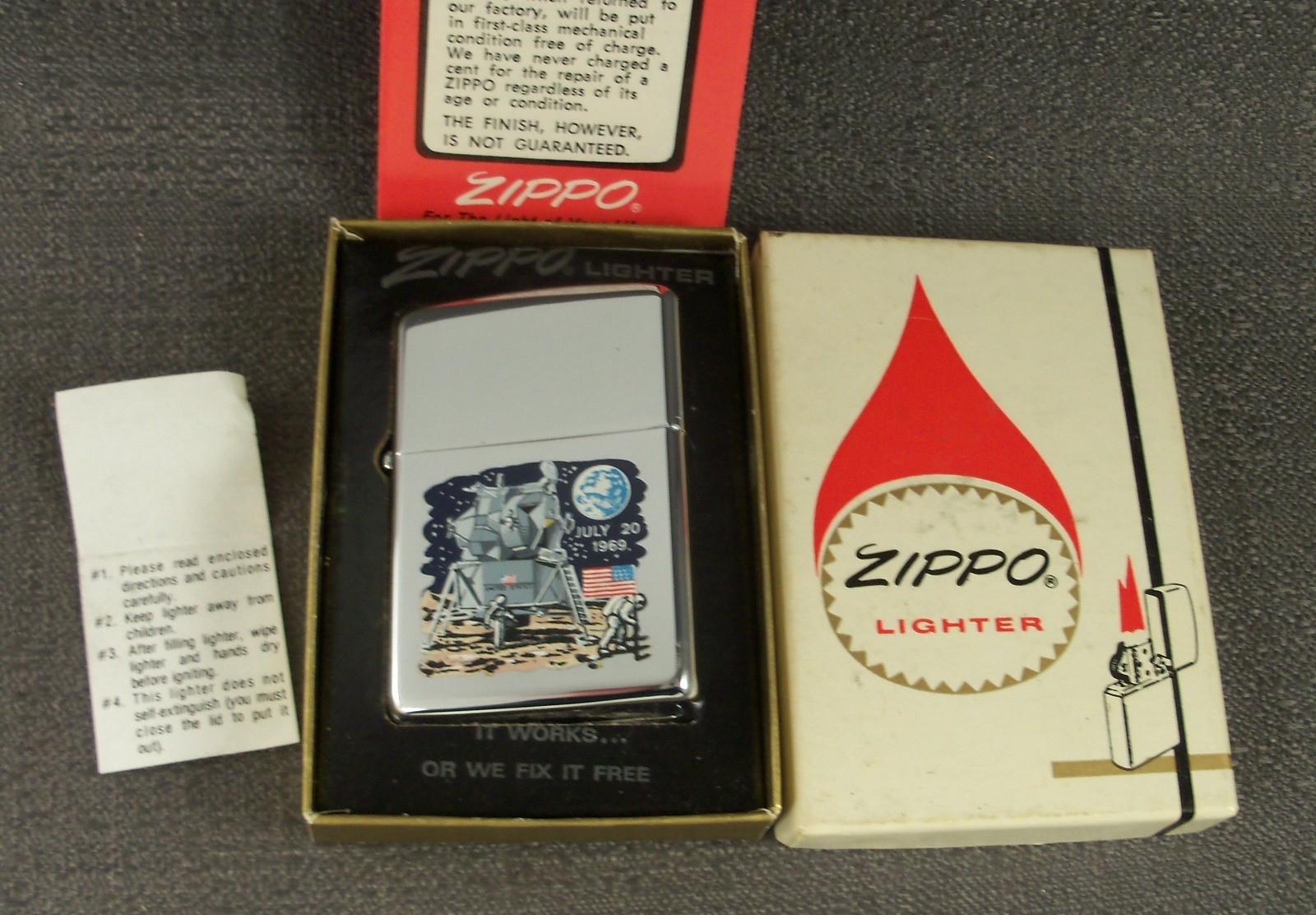 1969 Apollo Moon Landing ~ Never Fired With Box