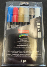 Craftsmart 621361 Multi Surface Premium Oil Based Paint Pens 6PC