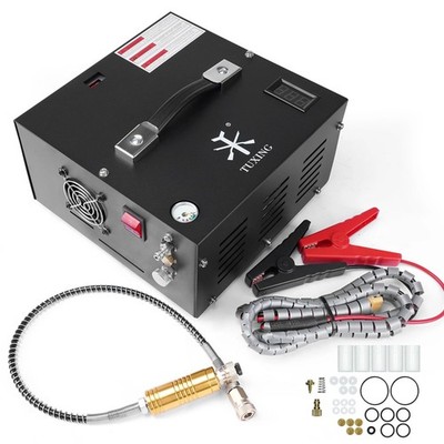 TXES062 Tragbarer PCP Luftkompressor 4500Psi 300Bar Auto-Stop 12V/220V Gewehrpumpe