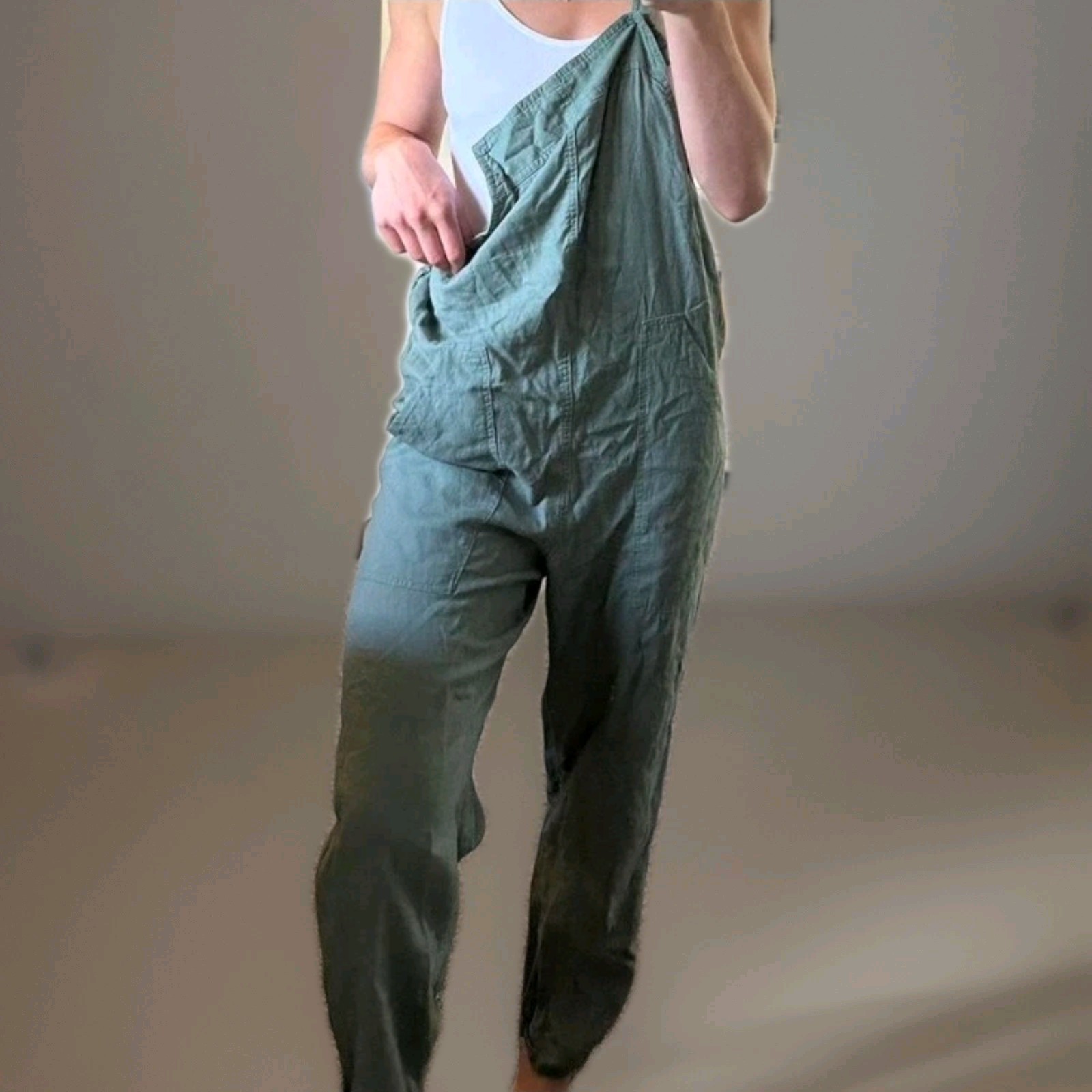 Universal Thread Green Utility Crop Jumpsuit Pull… - image 8