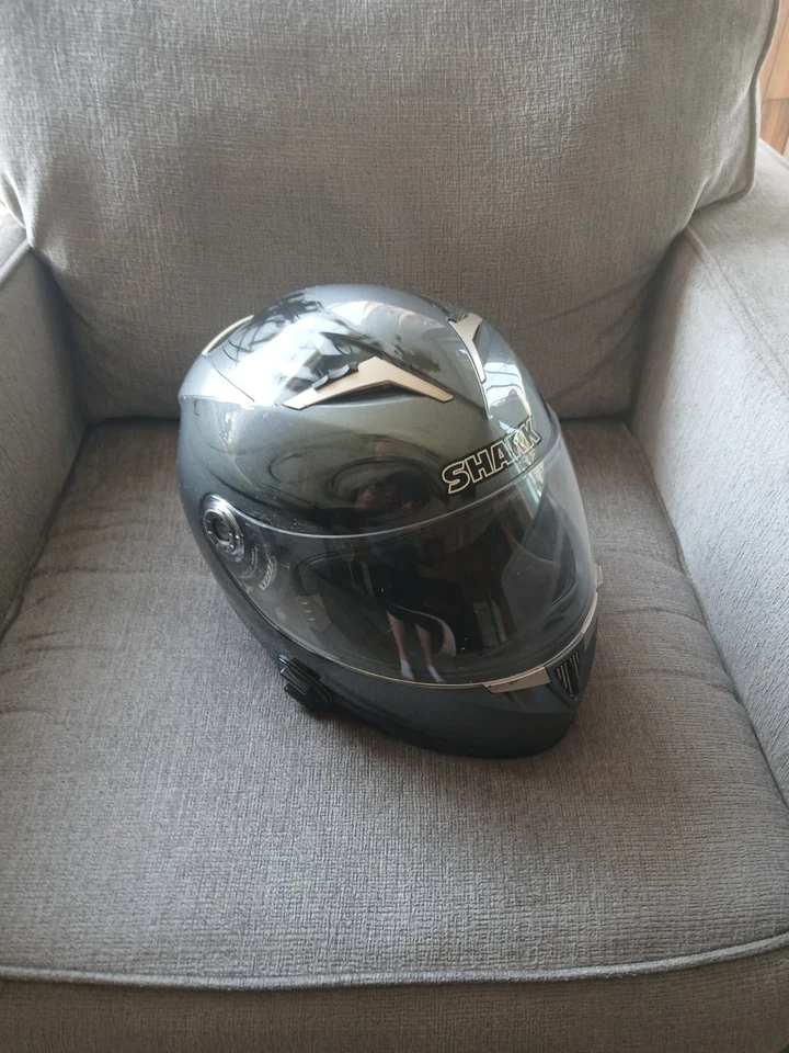 SHARK S 900 X62 AIR BRUSHED GRAFFITI GLOW SERIES MOTORCYCLE HELMET SIZE L $175 - Image 3 of 4