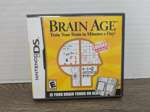 Brain Age: Train Your Brain in Minutes a Day (Nintendo DS, 2006) Complete Tested
