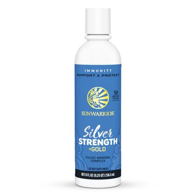 2 X Sunwarrior Silver Strength Plus Gold Fulvic Mineral Complex -- 8 fl oz