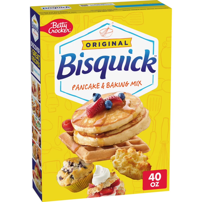 #ad Betty Crocker Bisquick Pancake and Baking Mix Original 40 oz $4.50