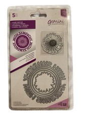 With Sympathy Gemini Circular Sentiment Stamp  Die Set Crafters Companion New