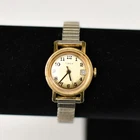 Vintage Timex Three-Hand Wind-up Analog Date Women's Watch Stretch Bracelet