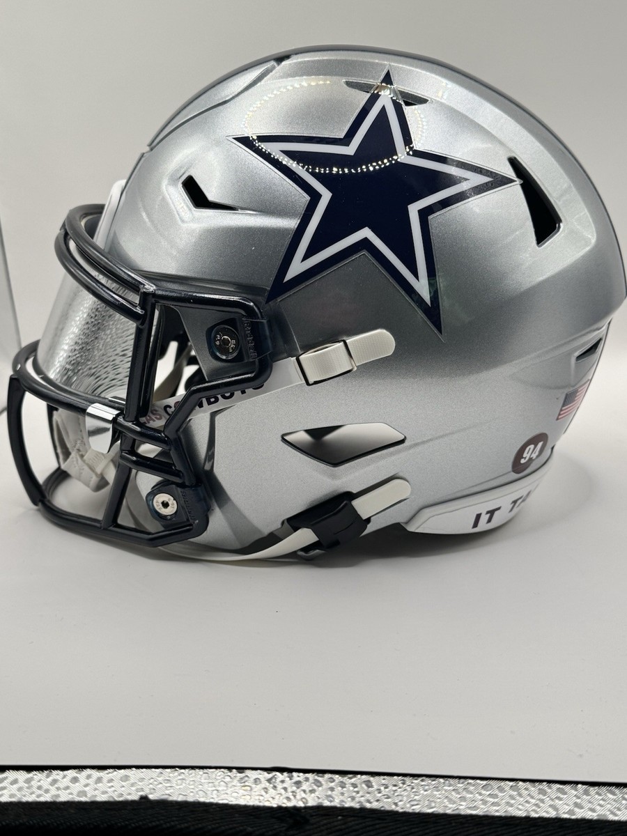 Dallas Cowboys Riddell Mid-Size Midi Helmet CUSTOM WITH CHROME