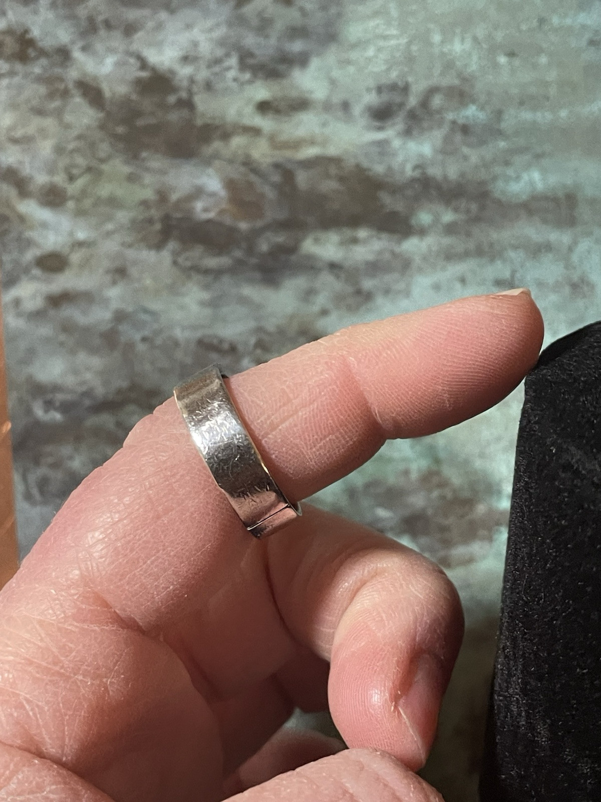 925 Sterling Silver Basic Band Size 8 - image 4