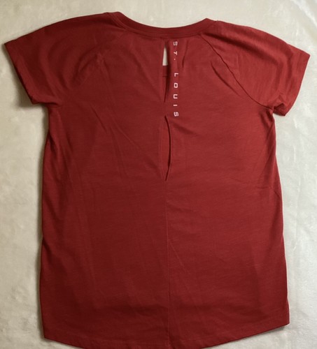 St Louis Cardinals Slit Back Women’s T-Shirt Red Size Small - Picture 2 of 6